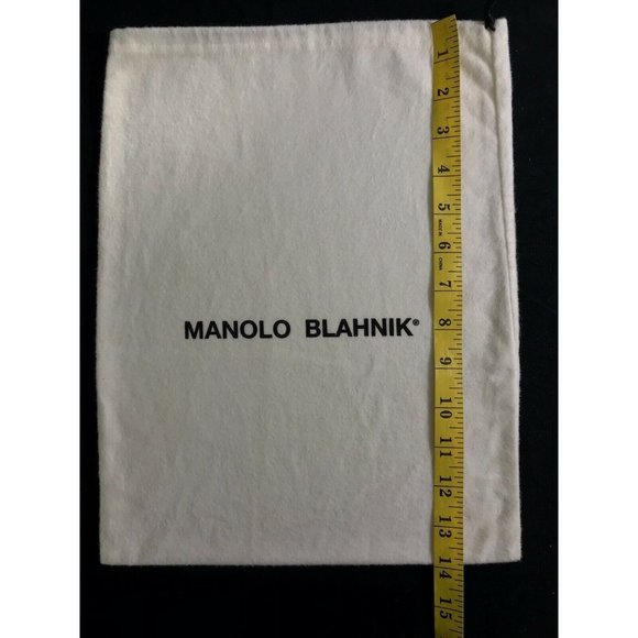 Manolo Blahnik Dust bag Storage Cover Drawstring 10.8" X 14" - Picture 3 of 5